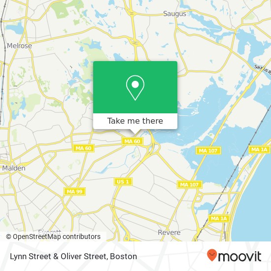 Lynn Street & Oliver Street map