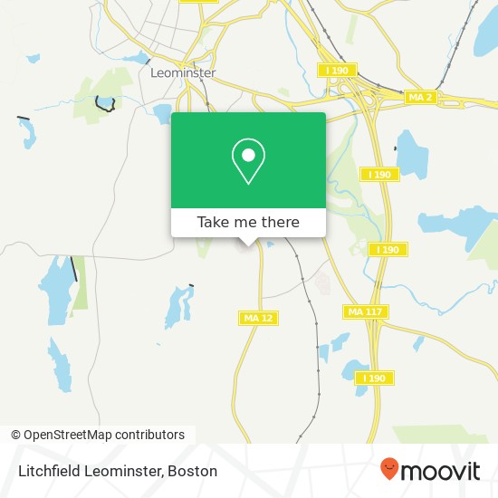 Litchfield Leominster map