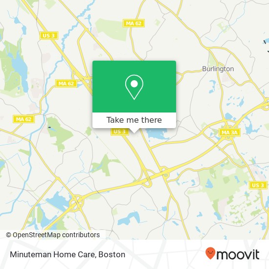 Minuteman Home Care map