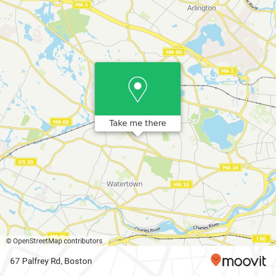 Mapa de 67 Palfrey Rd