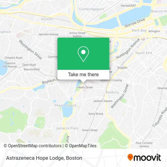 Astrazeneca Hope Lodge map