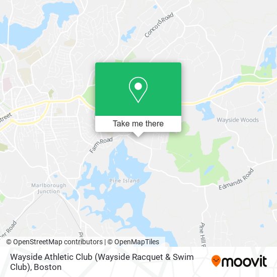 Mapa de Wayside Athletic Club (Wayside Racquet & Swim Club)