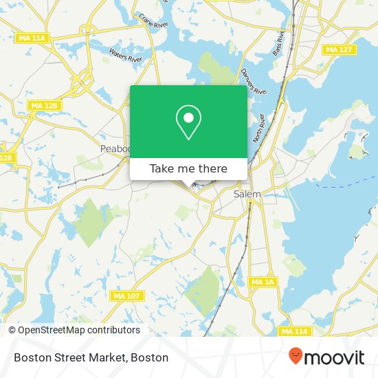 Mapa de Boston Street Market