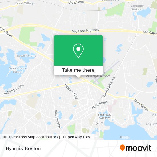 Mapa de Hyannis