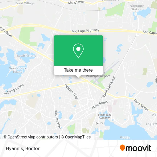 Hyannis map