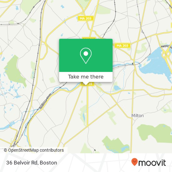 36 Belvoir Rd map