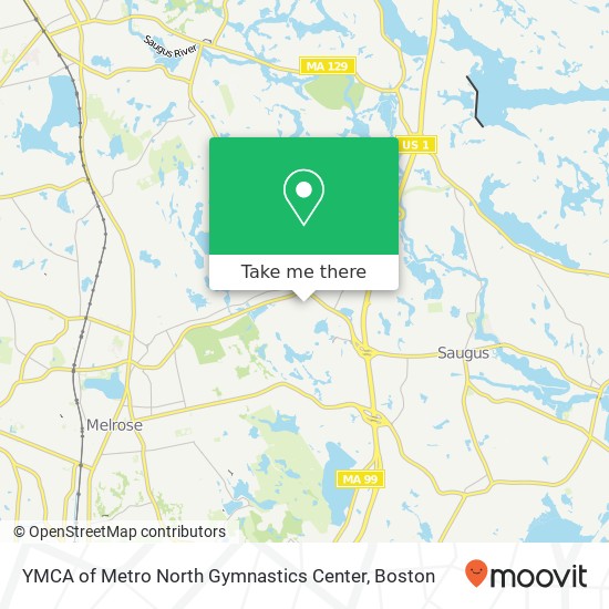 Mapa de YMCA of Metro North Gymnastics Center