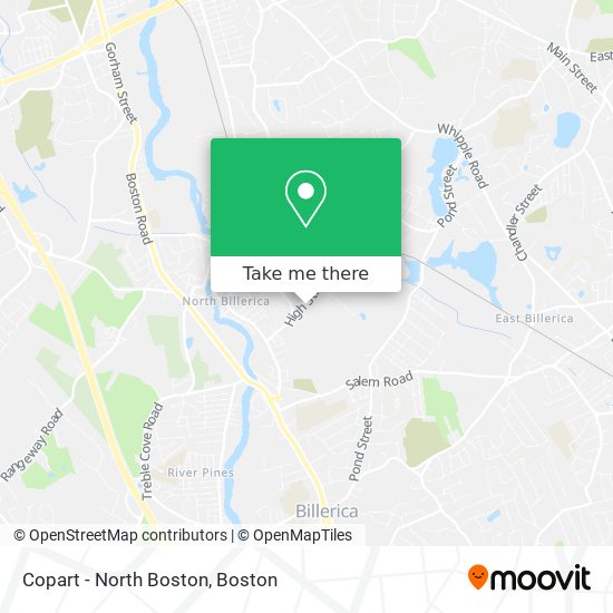Mapa de Copart - North Boston