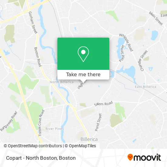 Copart - North Boston map