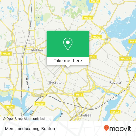 Mem Landscaping map