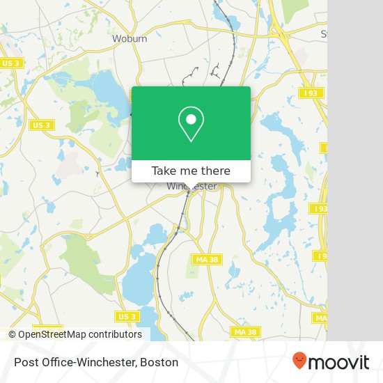Mapa de Post Office-Winchester