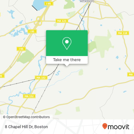 Mapa de 8 Chapel Hill Dr