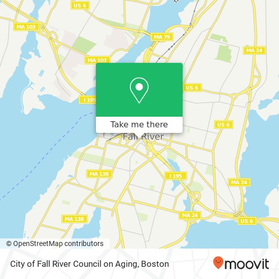 City of Fall River Council on Aging map