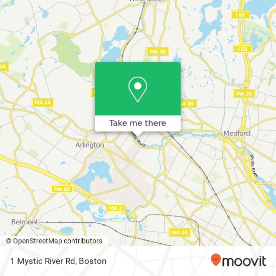 1 Mystic River Rd map