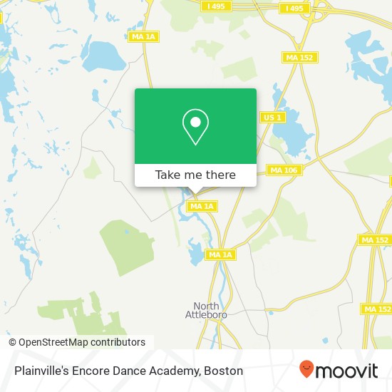 Mapa de Plainville's Encore Dance Academy