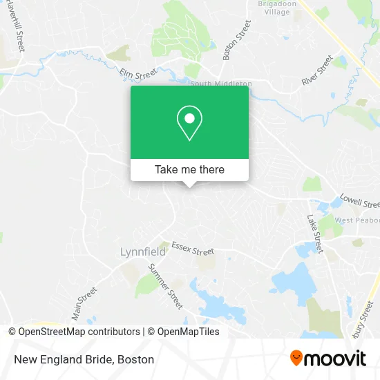 New England Bride map