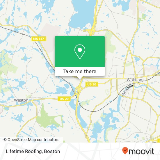 Lifetime Roofing map