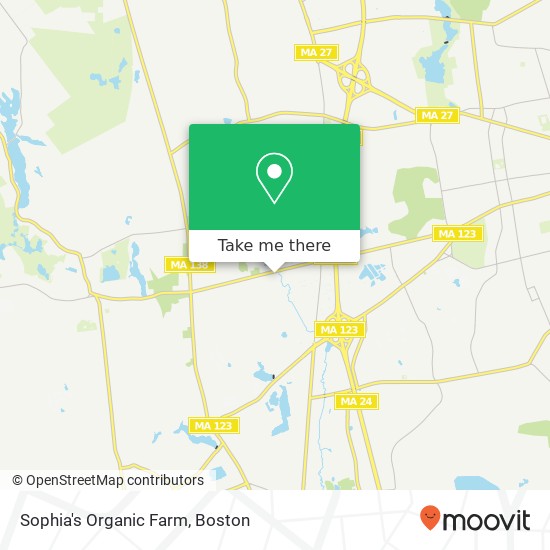 Sophia's Organic Farm map