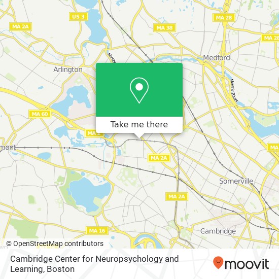 Cambridge Center for Neuropsychology and Learning map