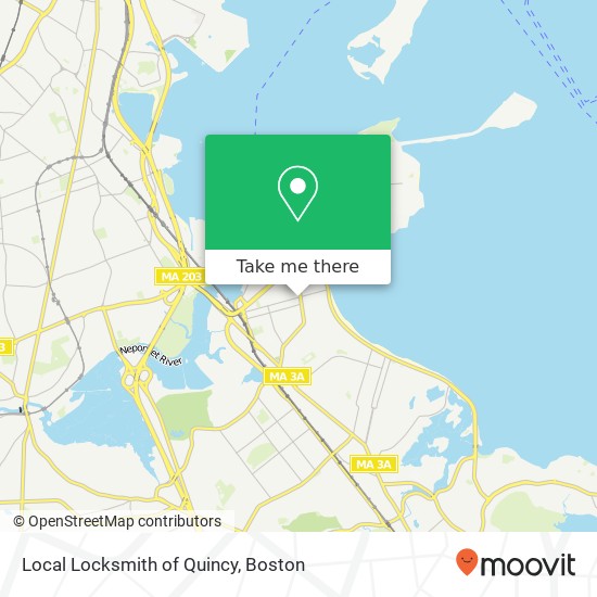 Mapa de Local Locksmith of Quincy