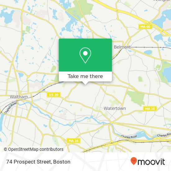Mapa de 74 Prospect Street