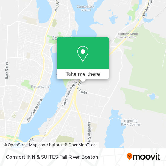 Comfort INN & SUITES-Fall River map