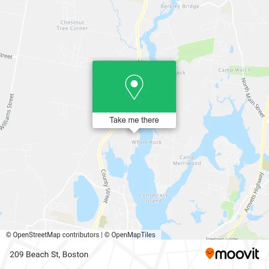 209 Beach St map