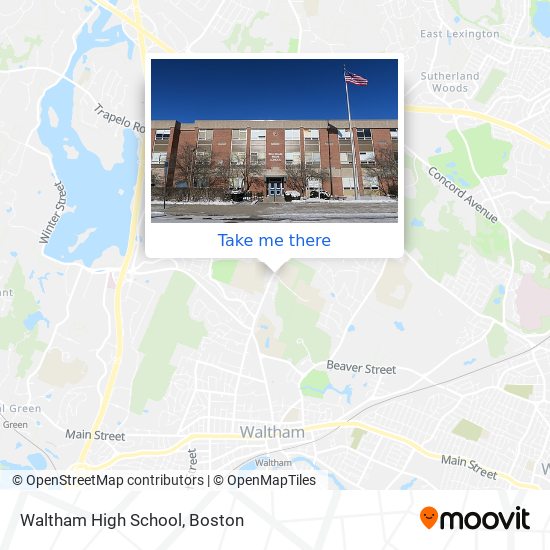 Mapa de Waltham High School
