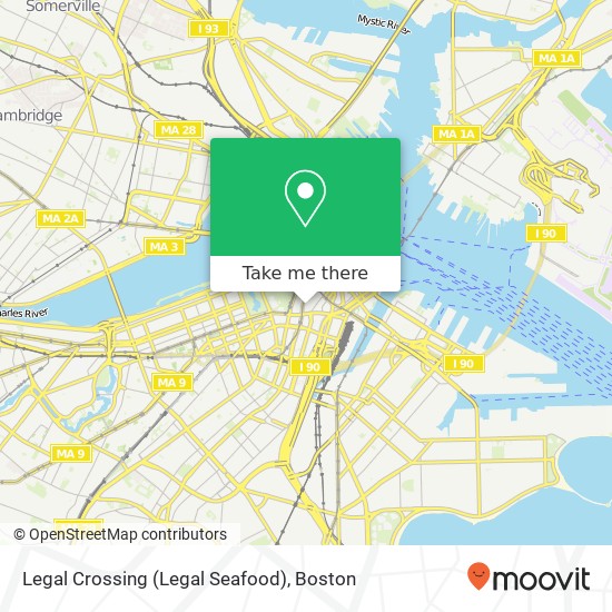 Mapa de Legal Crossing (Legal Seafood)