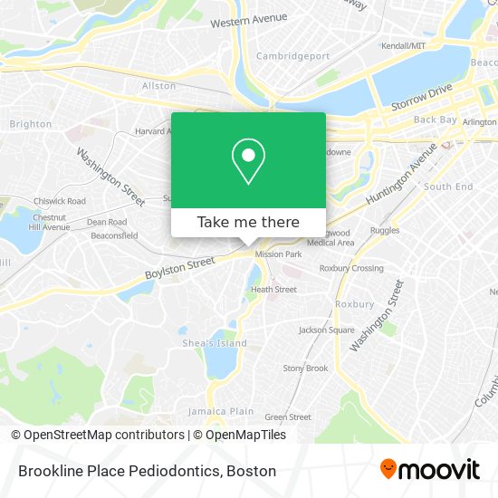 Mapa de Brookline Place Pediodontics