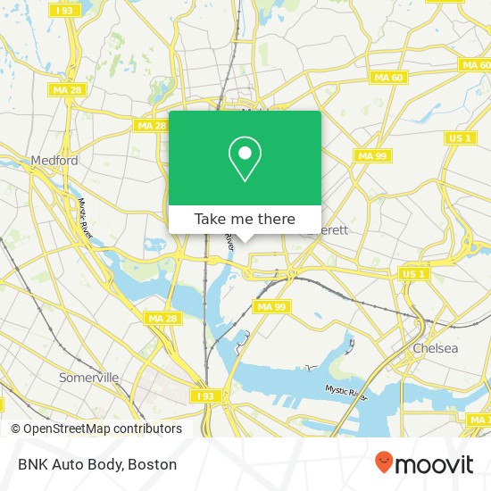 BNK Auto Body map