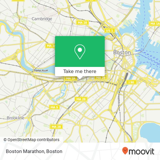 Mapa de Boston Marathon