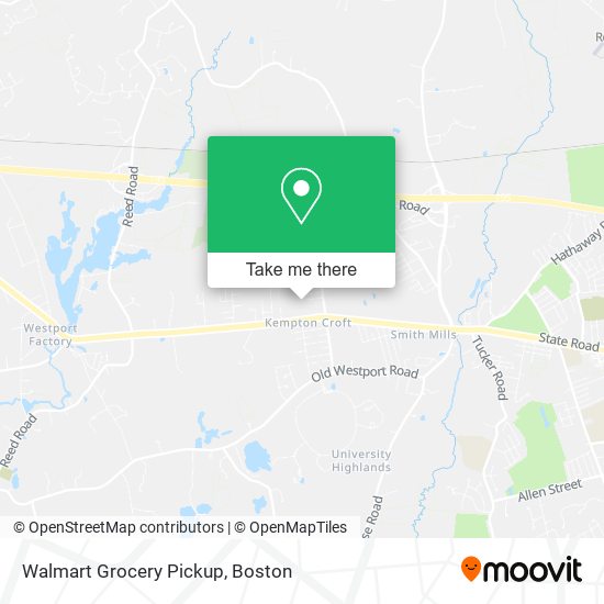 Walmart Grocery Pickup map