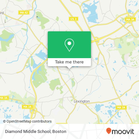 Mapa de Diamond Middle School