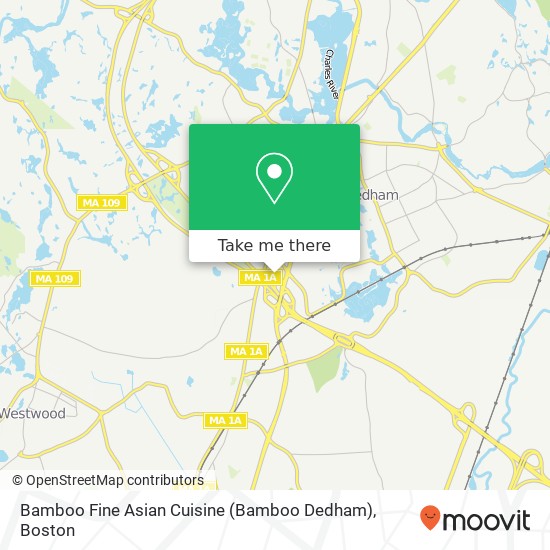 Bamboo Fine Asian Cuisine (Bamboo Dedham) map