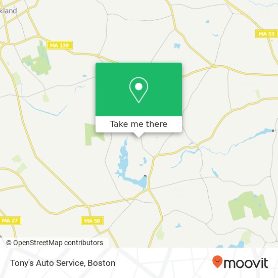 Tony's Auto Service map