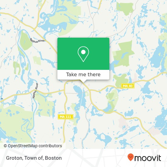 Mapa de Groton, Town of