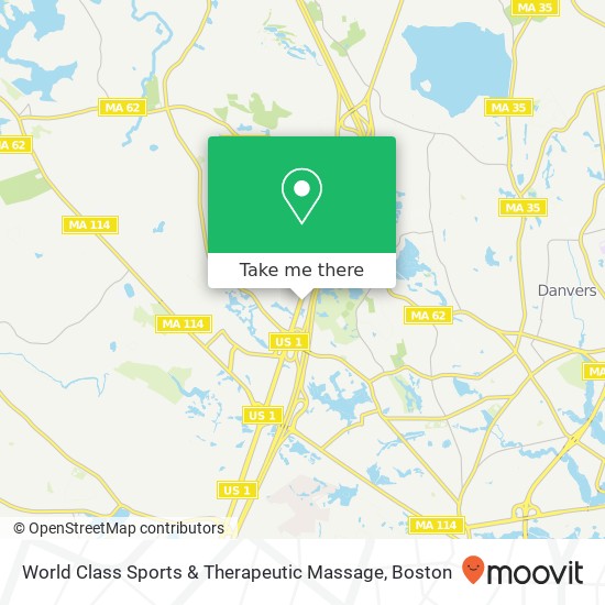 Mapa de World Class Sports & Therapeutic Massage