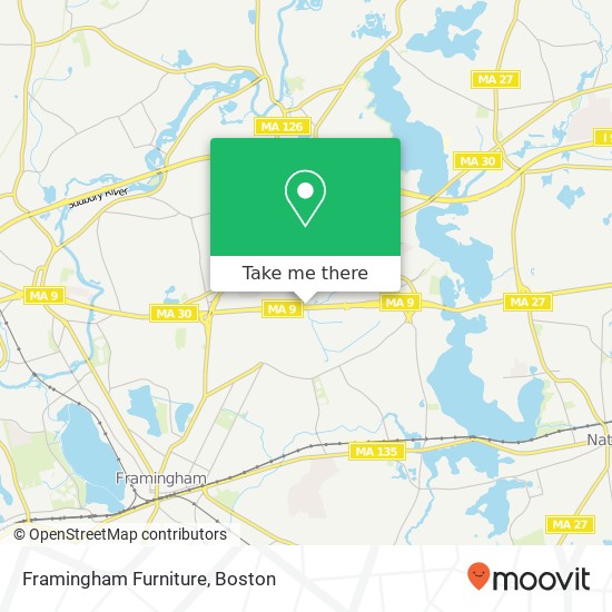 Framingham Furniture map