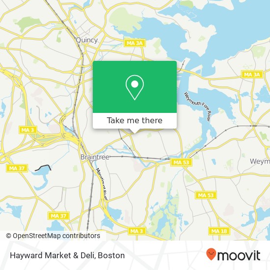 Hayward Market & Deli map