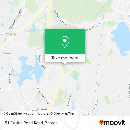 51 Gavins Pond Road map