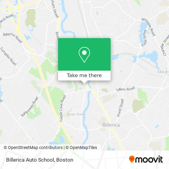 Billerica Auto School map