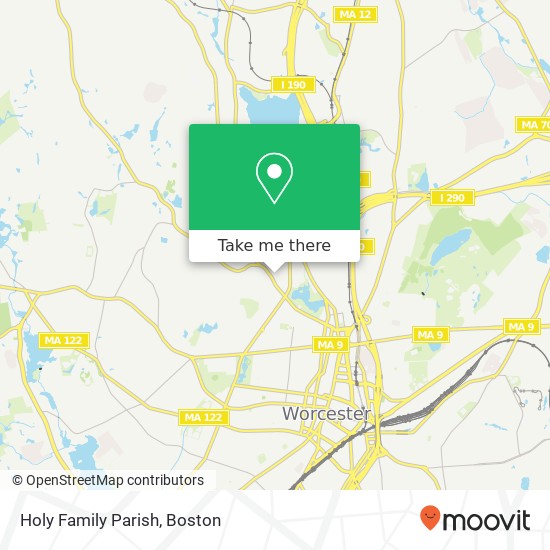 Holy Family Parish map