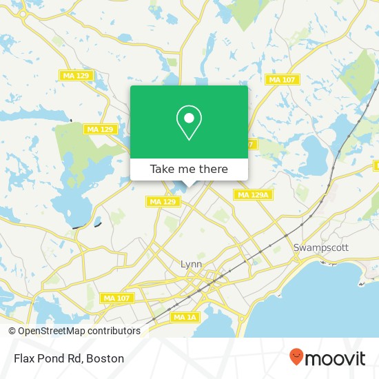 Mapa de Flax Pond Rd