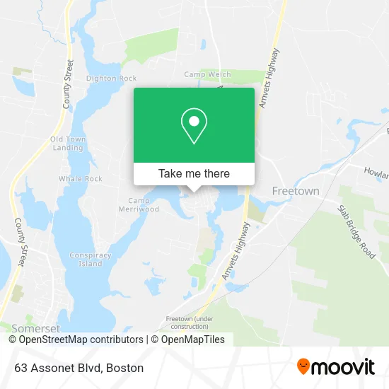 63 Assonet Blvd map
