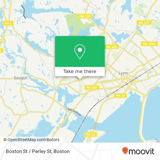 Boston St / Perley St map