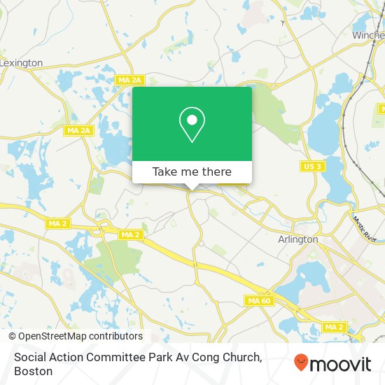 Mapa de Social Action Committee Park Av Cong Church