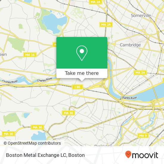 Mapa de Boston Metal Exchange LC