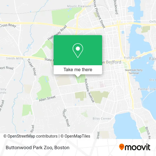 Mapa de Buttonwood Park Zoo