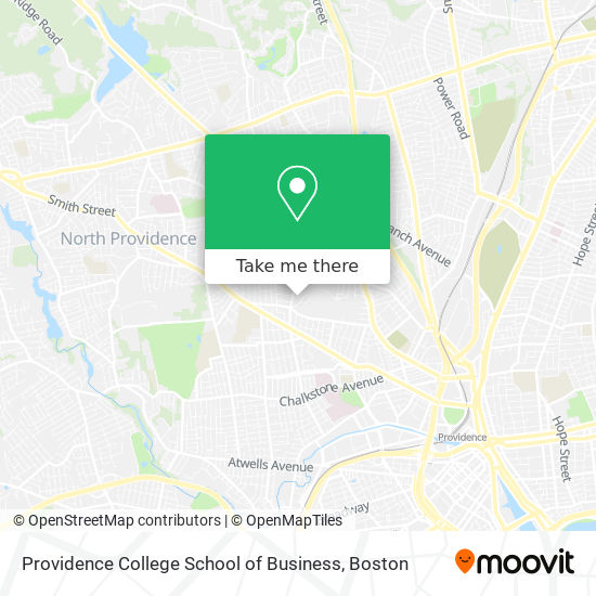 Mapa de Providence College School of Business